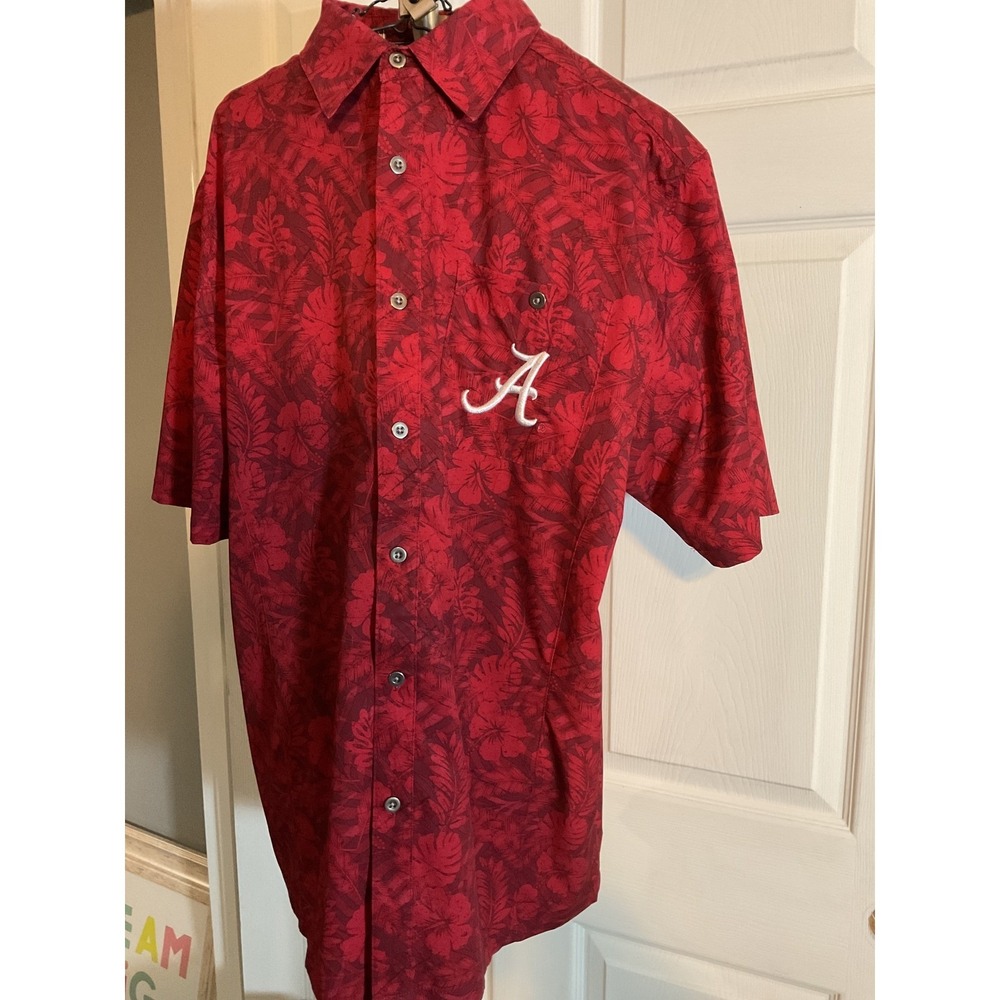 Colosseum Men's Alabama Tide Aloha Shirt with 'A' Logo Size‎ Medium